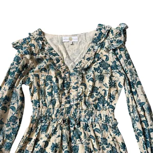 Tuckernuck Anna Cate Floral Midi Dress Yellow Blue thumbnail 4
