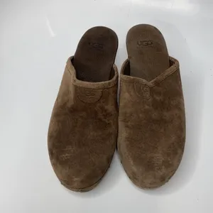 UGG Abbie espresso‎ suede leather clogs size 7 thumbnail 3