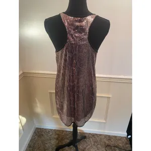 Y2K Night Out Urban Vibe Metallic Sequin Mesh Layer Animal Print Mini Dress thumbnail 5