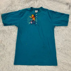 vintage disney store embroided henley thumbnail 1