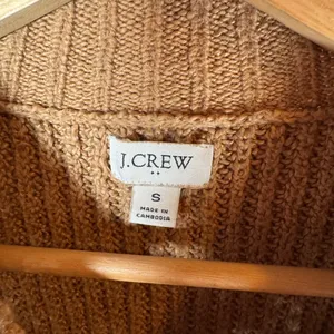 J. Crew Cotton Blend Cable Knit Sweater‎ Mock Neck in Beige / Tan size Small thumbnail 5