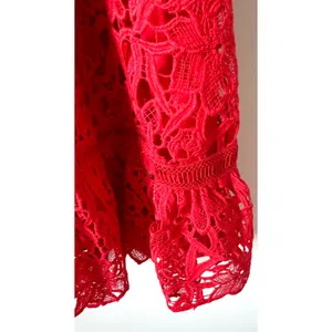 Revolve ASTR The Label High Neck Lace Dress Red Size Small thumbnail 5