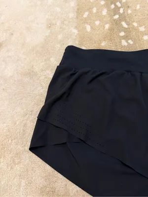 JoyLab Women’s XL Black High Rise Running Shorts Laser Cut Athletic Workout thumbnail 5