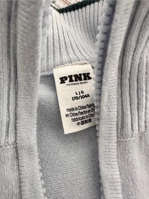 VS PINK Après Ski Light Blue Zip-Neck Sweater thumbnail 5