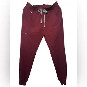Figs Burgundy Zamora Jogger Scrub Pants thumbnail 2