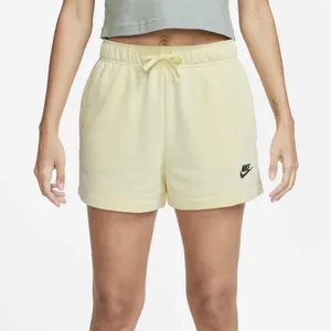 Nike Sportswear Club Fleece Women's Mid-Rise Shorts Cream Small thumbnail 1