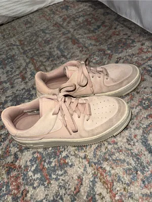 Women’s Suede Blush Nike Air Force 1 Sneakers thumbnail 2