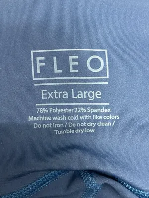 Fleo El Toro 25" Leggings XL Extra Large Women’s Teal Blue Mid Rise Yoga Gym thumbnail 5
