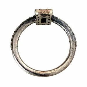 Pandora Sparkling Square Halo CZ Sterling Silver Ring thumbnail 7