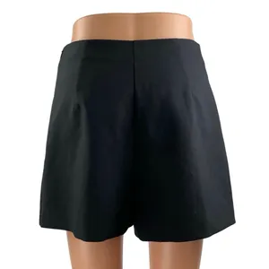 Zara Women's Blue High Waisted Zip Faux Wrap Mini Skirt Shorts Skort Size S thumbnail 3