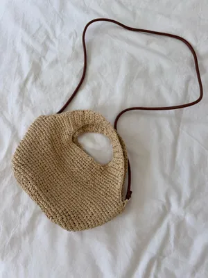 J.Crew Small Handknotted Straw Tote Bag thumbnail 3