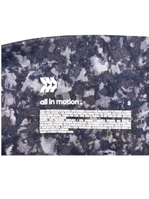 All In Motion Biker Shorts Gray Black Marble Print Pockets Size Small thumbnail 7