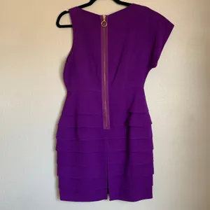 5/$25 Tibi Purple Asymmetrical Sheath‎ Dress thumbnail 4