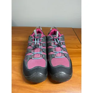 Keen Oakridge Gray Pink Waterproof Hiking Shoes Drawstring Bungee 1015187 Sz 6 thumbnail 2