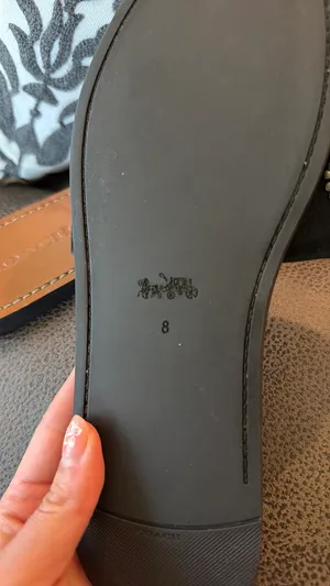 Coach black suede flat sandals  thumbnail 8
