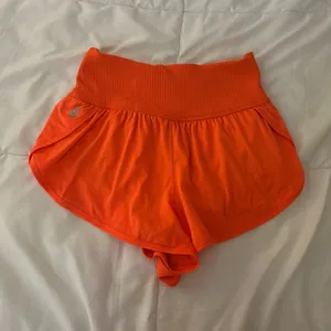 Free People Orange Shorts Game Time thumbnail 4