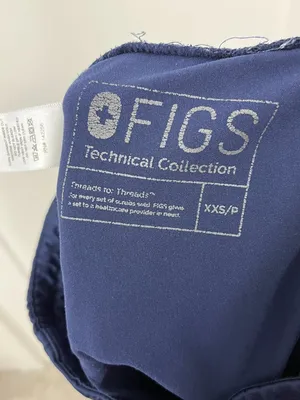 FIGS XXS Navy Blue Jogger Drawstring Scrubs Pants with Pockets thumbnail 7