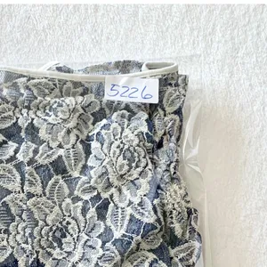 Ariat Floral Lace Dolman Blouse Womens‎ Size S Blue White Smocked Waist Western thumbnail 10
