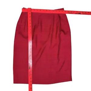Vintage 90s Liz Claiborne 100% Silk Red Skirt Suit Set Bow Embroidery Size 6‎ thumbnail 12