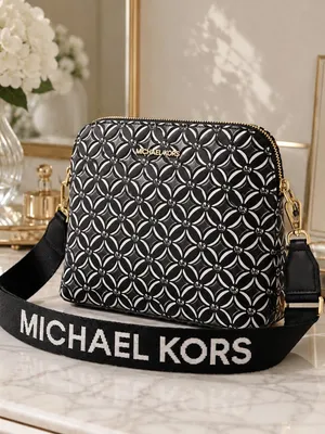 Michael Kors Cindy Saffiano Leather Crossbody Bag Logo Strap NWT thumbnail 3