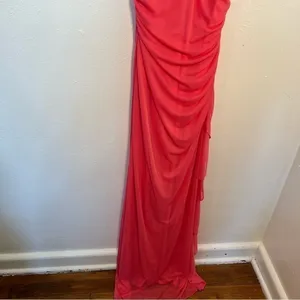 Vintage Betsy & Adam by Linda Bernell Women's Halter Dress Pink Maxi Dress Prom thumbnail 4