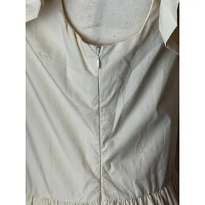 English Factory Dress Women Small Beige‎ Ruffled Neck Sleeveless Midi NWT Boho thumbnail 13