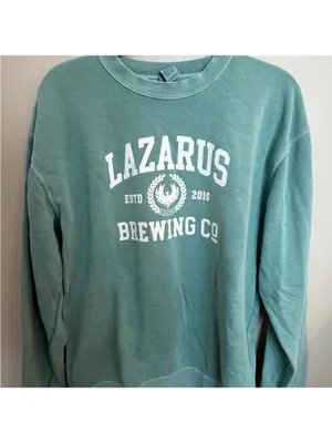 Lazarus Brewing Co. Crewneck Sweatshirt Green Size L thumbnail 3