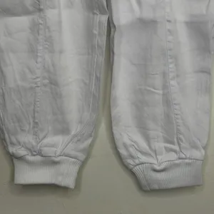 Alice + Olivia Cargo Buckle Joggers White Size Medium Linen Blend thumbnail 6