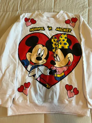 Mickey and Minnie Disney Valentines Sweatshirt thumbnail 1