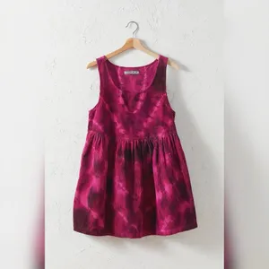 Urban Outfitters Kimchi Blue Tie-Dye Corduroy Babydoll Mini‎ Dress Small thumbnail 6