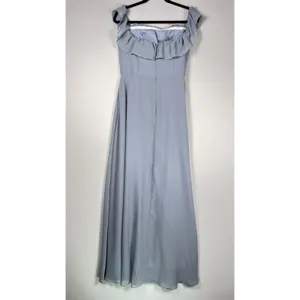 JJs House Homecoming Dress Womens 12 Dusty Blue‎ Formal Off Shoulder Gown NEW thumbnail 6