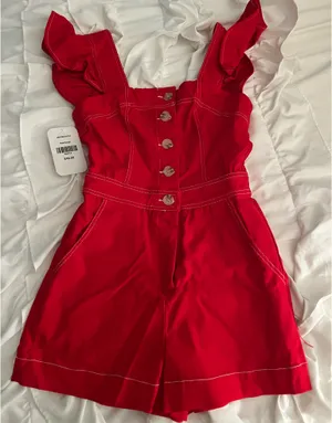Dress Up Red Romper thumbnail 4