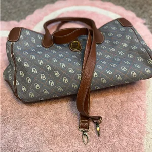 Dooney & Bourke Brown and Blue Tote thumbnail 6