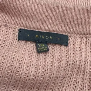 Miroh Pink Knit Pullover Sweater Women’s 1XL XL thumbnail 3