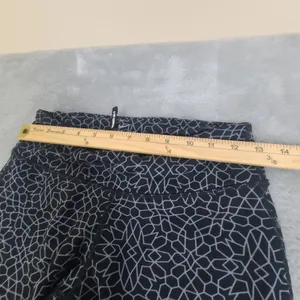 Nike Dri-Fit Running Capri Leggings Black Reflective Print Women's Size Small thumbnail 6