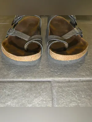Birkenstock Mayari Black Strappy Slip On Sandals Women’s Shoe Size 7 - 7.5 thumbnail 5