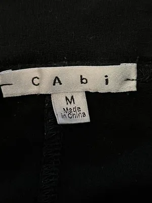 CAbi Leggings Womens Medium Black Solid Ponte Stretch Ankle Pants Elastic Waist thumbnail 7