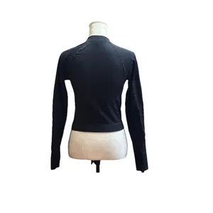 Women's Seamless Fitted Full Zip Jacket - JoyLab Crop Workout Gym Activewear S thumbnail 6