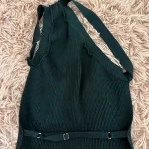 Black Ribbed Halter Top thumbnail 2