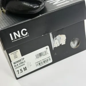 INC International Concepts Winnetp Black Crinkle Bow Slingback Kitten Heels 7.5M thumbnail 6