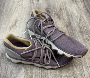 SOREL Kinetic Breakthru Sneaker Women's Purple‎ Knit Lace Up Shoes Size 7.5 thumbnail 1