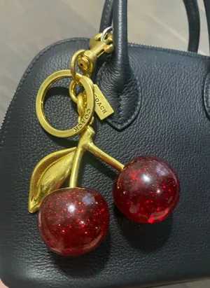 Cherry bag charm Red thumbnail 1