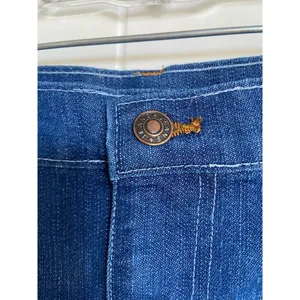 Womens Skirt Sz Small Blue Denim Jean Mini‎ Short thumbnail 4