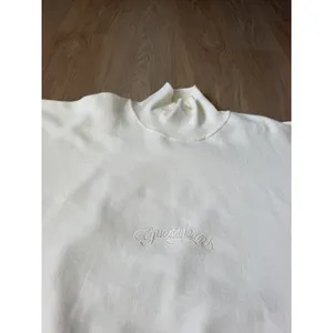 Vtg Guess Georges Marciano Sweatshirt Womens Medium Ivory Mockneck Pullover USA thumbnail 7