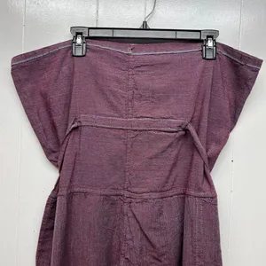 Women's Pull On Strapless Ankle Jumpsuit Size Large Tie Back Lightweight thumbnail 3