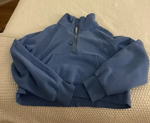 Lululemon Blue Nile Scuba Oversized Funnel-Neck Half Zip thumbnail 1