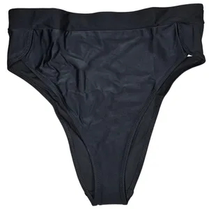 Aerie‎ Bikini Bottom High Cut Cheeky Banded Black L thumbnail 1