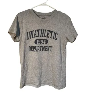 Brisco Women's Size Small T-Shirt Short Sleeve Heather Gray Unathletic Dept 1994 thumbnail 1