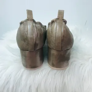Brooklyn Champagne Lott block heel Pump sz 7.5 thumbnail 7