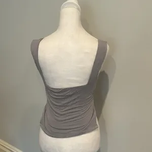 White Fox Gray Square Neck Tank Top thumbnail 4